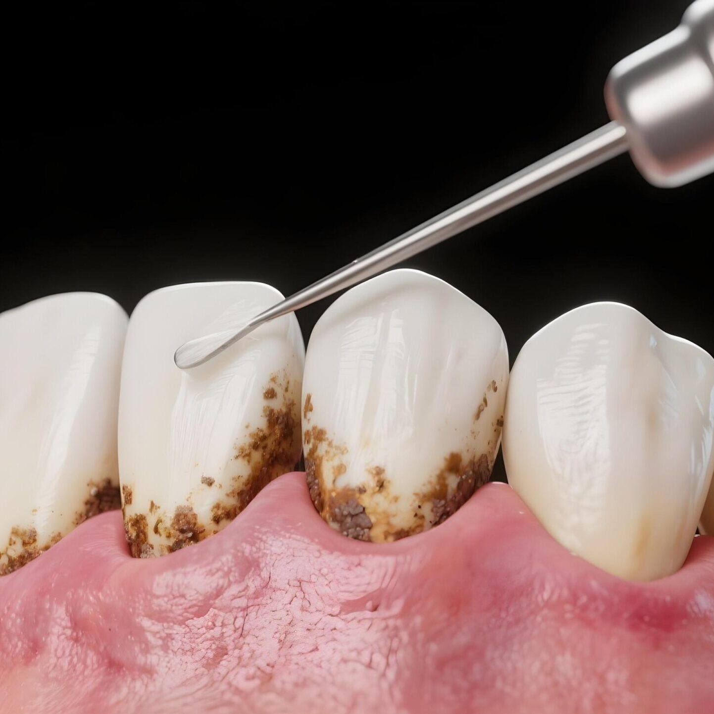 Surfaçage radiculaire pour élimination du tartre sous-gingival réalisé à Apolline Dental Care à Corbeil-Essonnes